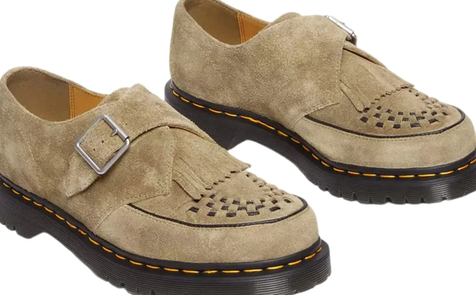 Ramsey Suede Kiltie Buckle Creepers Shoes - Unisex