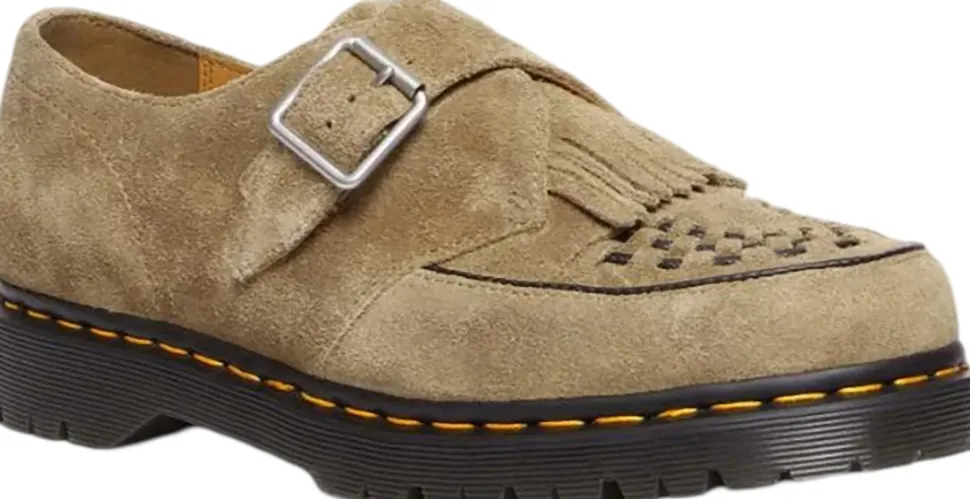 Ramsey Suede Kiltie Buckle Creepers Shoes - Unisex