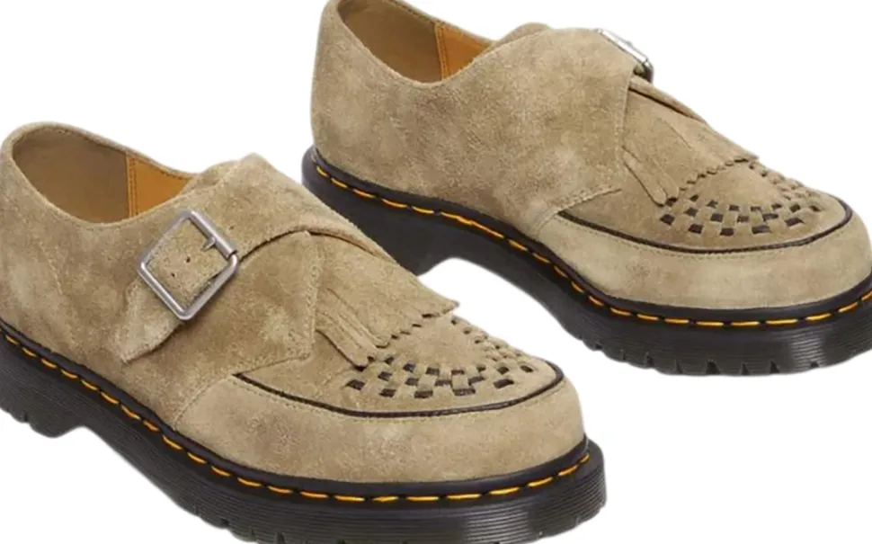 Ramsey Suede Kiltie Buckle Creepers Shoes - Unisex