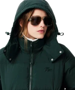 Relaxed Fit Hooded Down Jacket - Women's