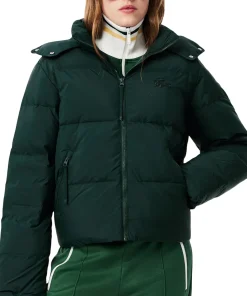Relaxed Fit Hooded Down Jacket - Women's