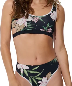 Reversible Tank Bikini Top with Side Cut-Outs - Women's
