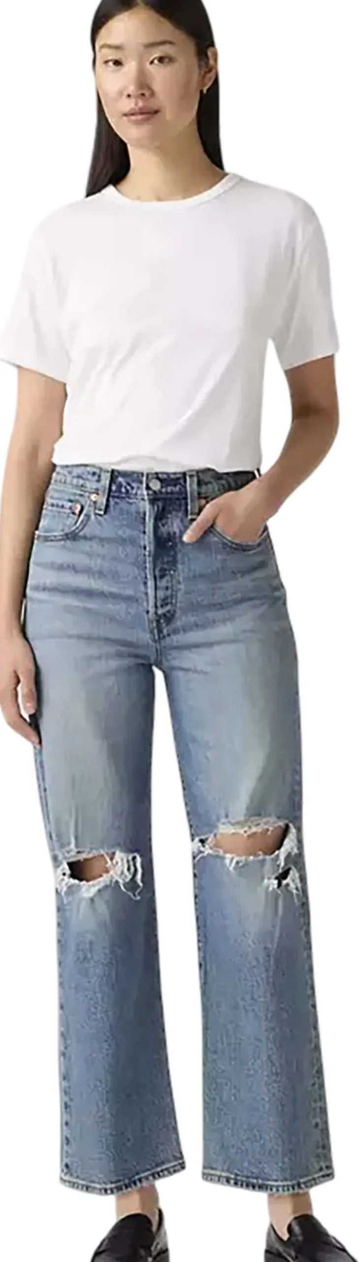 Ribcage Straight Ankle Jeans - Women's