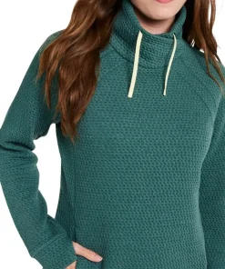 Ridgeknit Crossneck Pullover - Women's