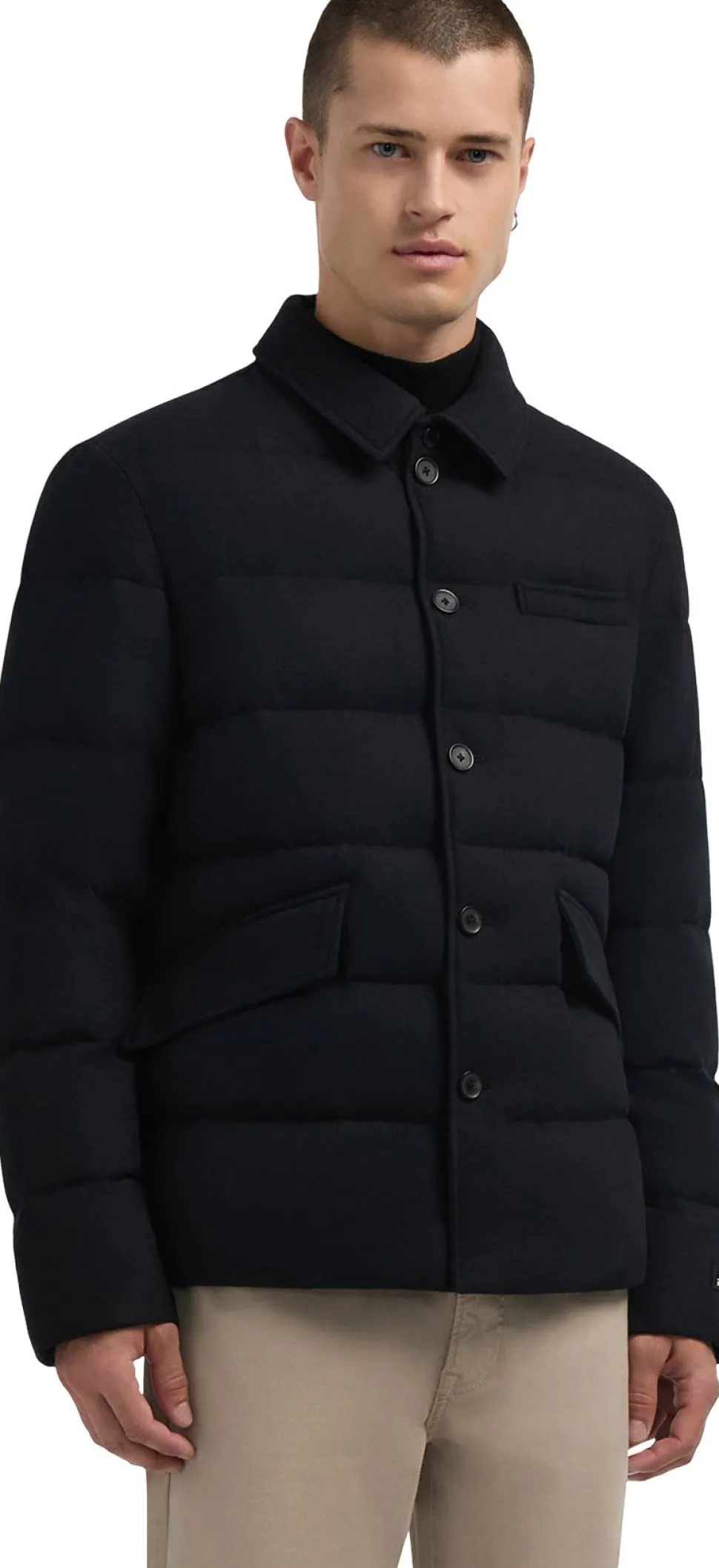 Roman Dressy Quilted Wool Jacket - Men's