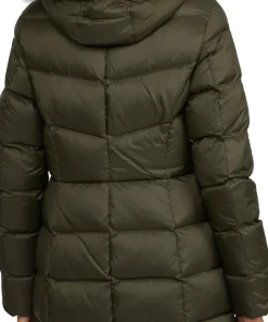 Roxy Quilted Puffer Coat with Detachable Fur Trim - Women's