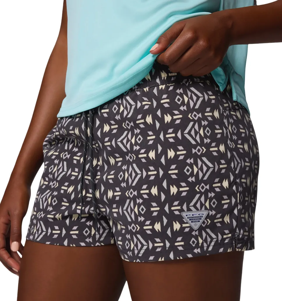 Rugged Water Printed Shorts - Women's