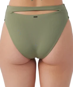 Saltwater Solids Max Solid High Rise Bikini Bottom - Women's