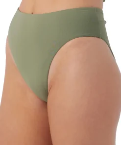 Saltwater Solids Max Solid High Rise Bikini Bottom - Women's