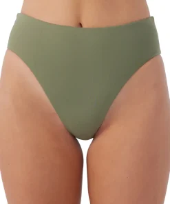 Saltwater Solids Max Solid High Rise Bikini Bottom - Women's