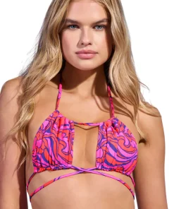Sara Spiral Sliding Triangle Bikini Top - Women's