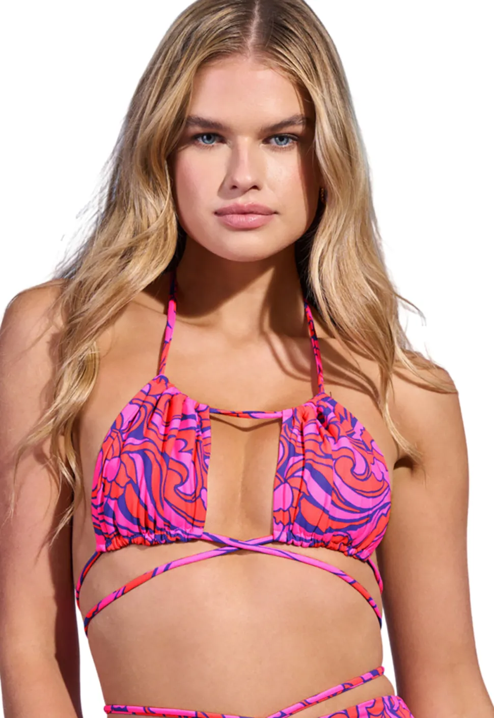 Sara Spiral Sliding Triangle Bikini Top - Women's