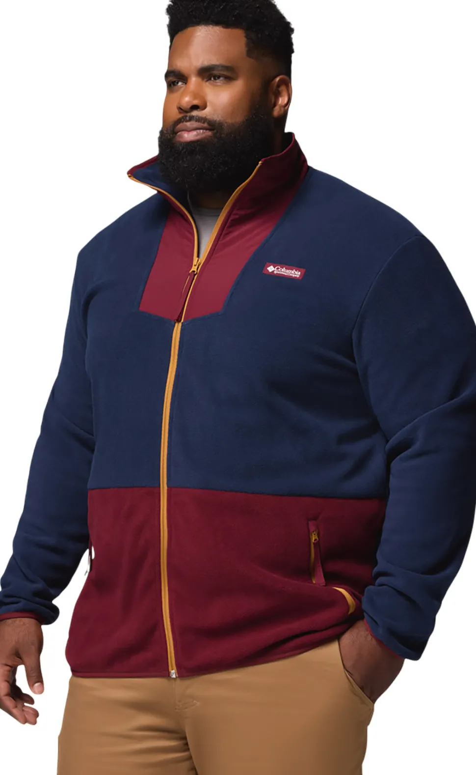 Sequoia Grove Big Size Full Zip Fleece Jacket - Men's