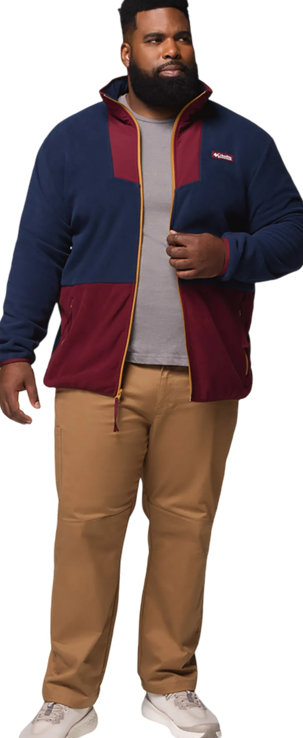 Sequoia Grove Big Size Full Zip Fleece Jacket - Men's