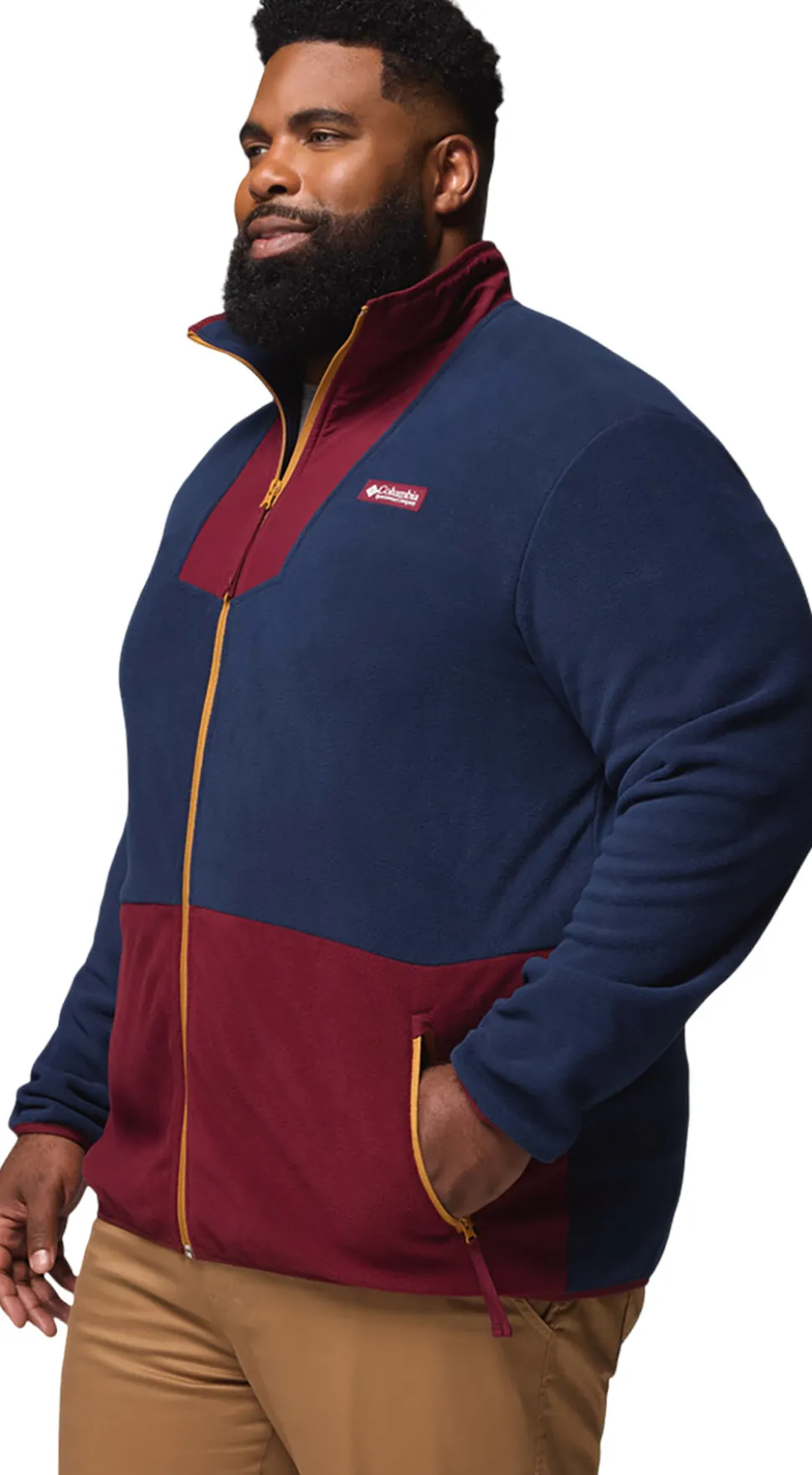 Sequoia Grove Big Size Full Zip Fleece Jacket - Men's