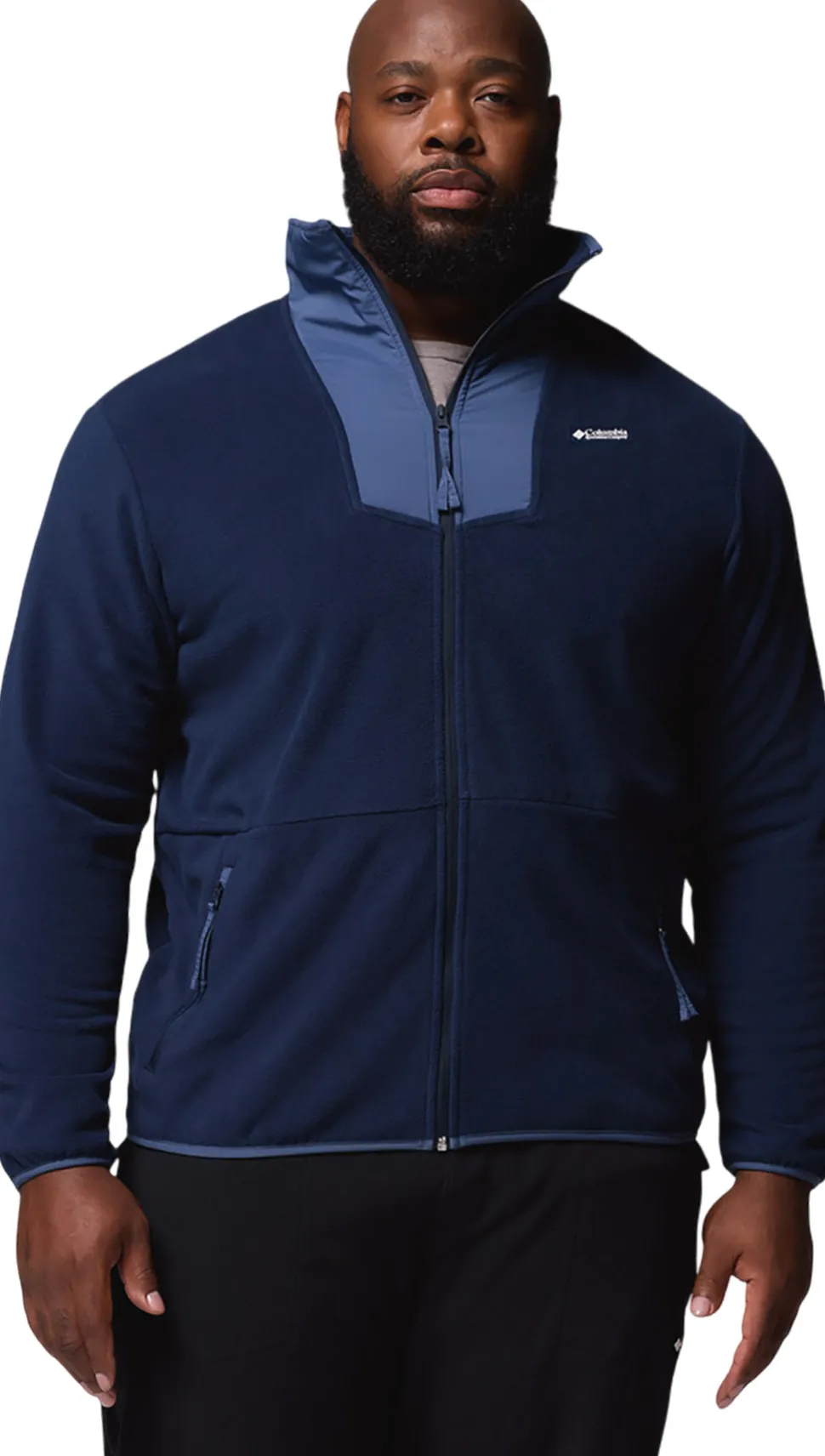 Sequoia Grove Big Size Full Zip Fleece Jacket - Men's