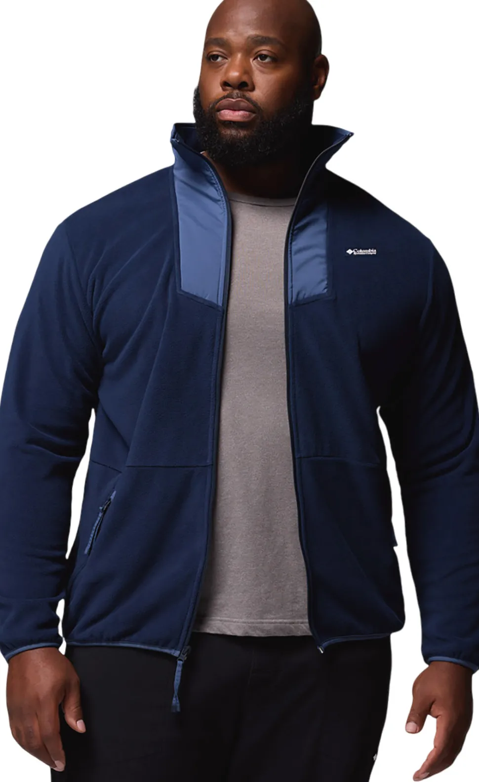 Sequoia Grove Big Size Full Zip Fleece Jacket - Men's