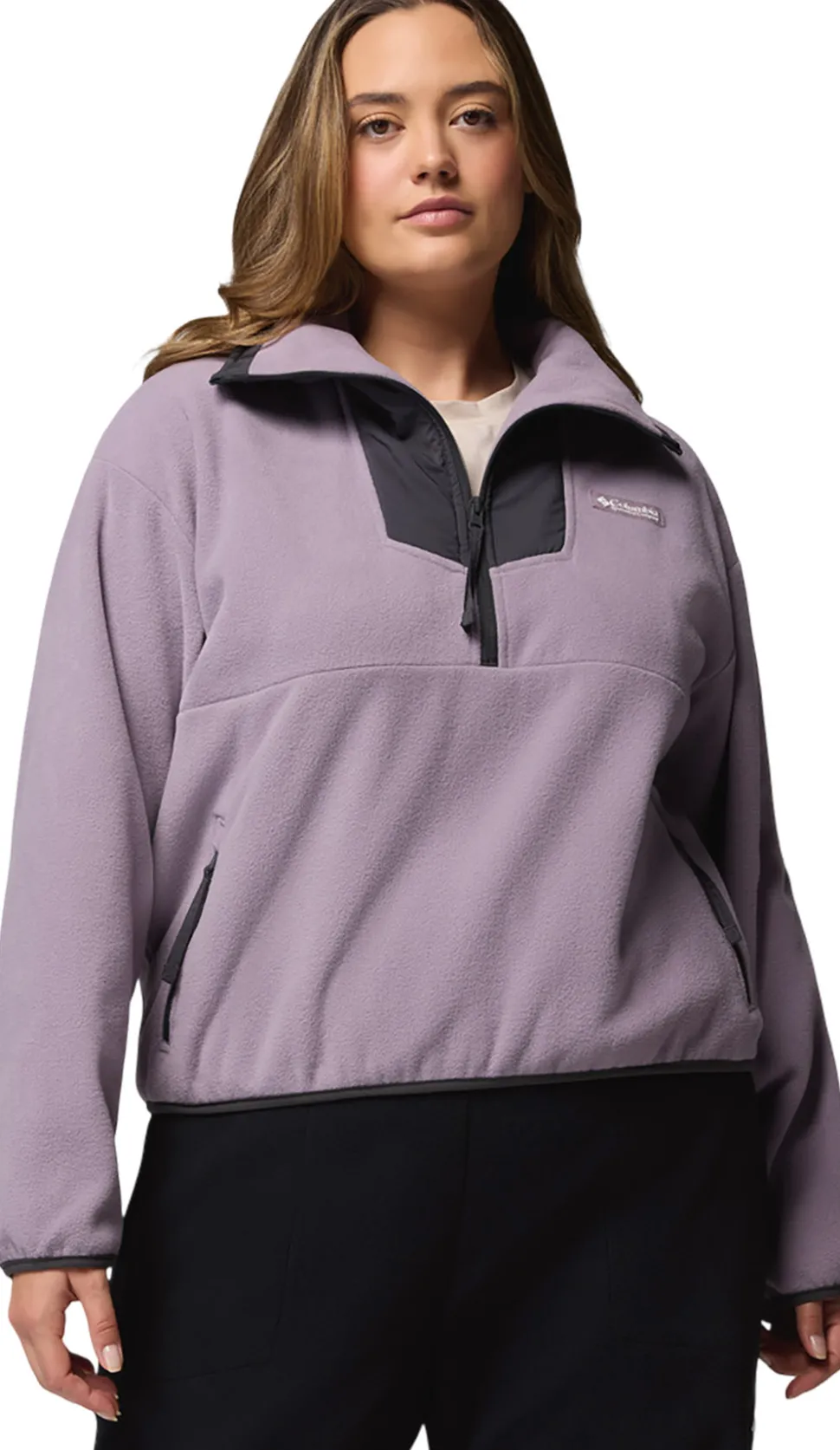 Sequoia Grove Plus Size Half Zip Fleece Pullover - Women's