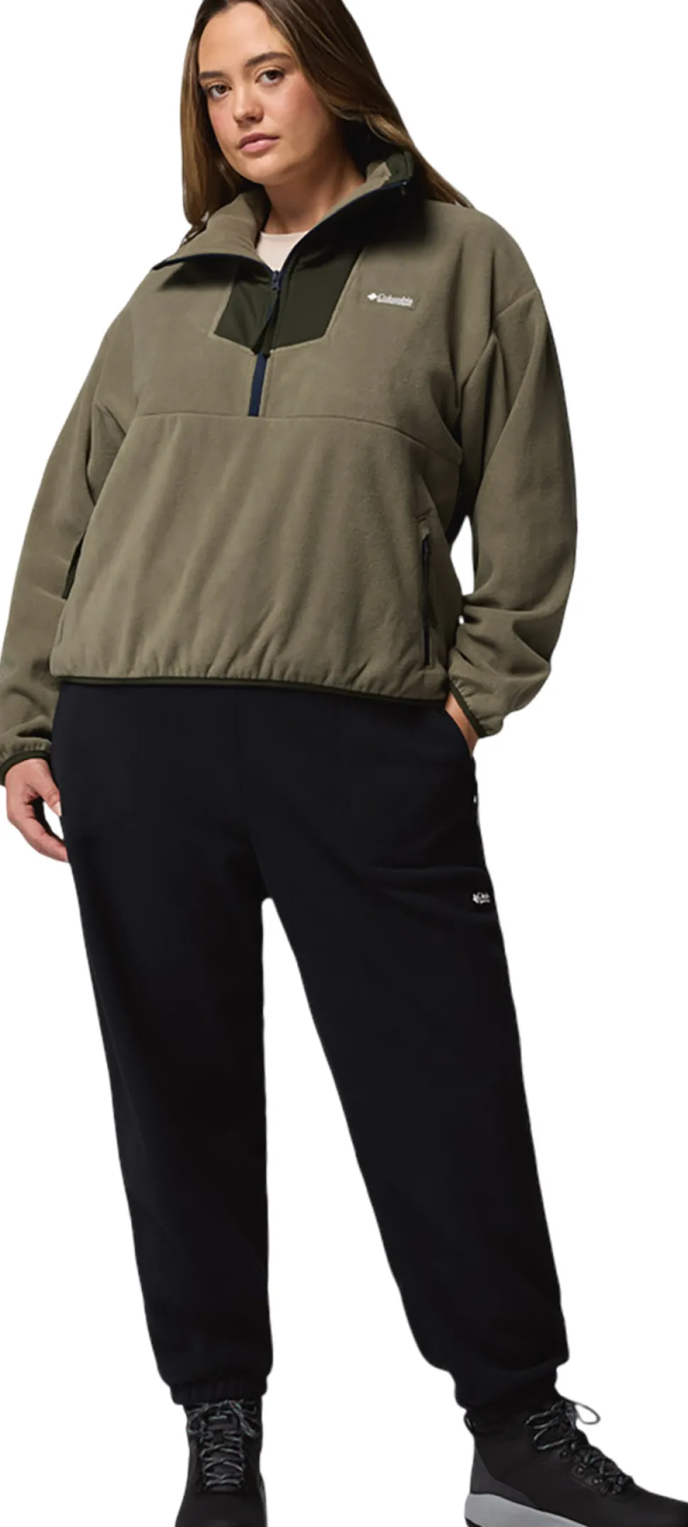 Sequoia Grove Plus Size Half Zip Fleece Pullover - Women's