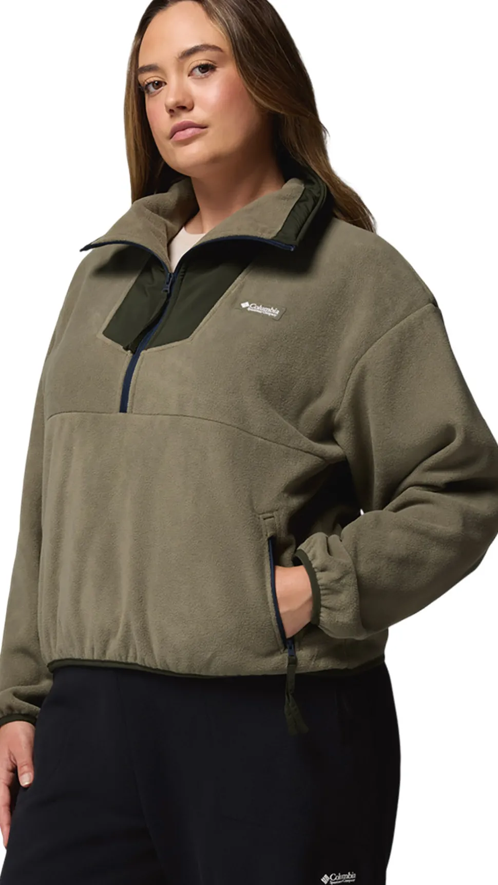 Sequoia Grove Plus Size Half Zip Fleece Pullover - Women's