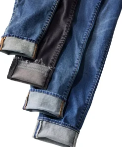 Signature Organic Denim Low-Rise Straight-Leg Boyfriend Jeans - Women's