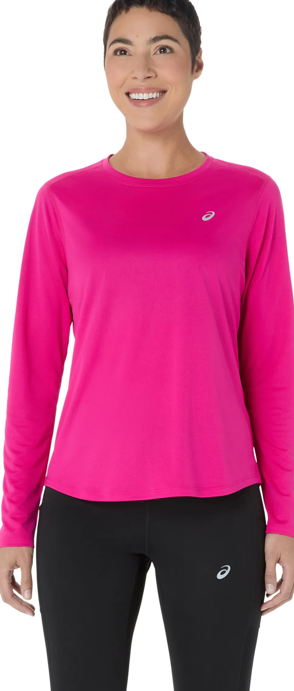 Silver Long Sleeve Running Top - Women's