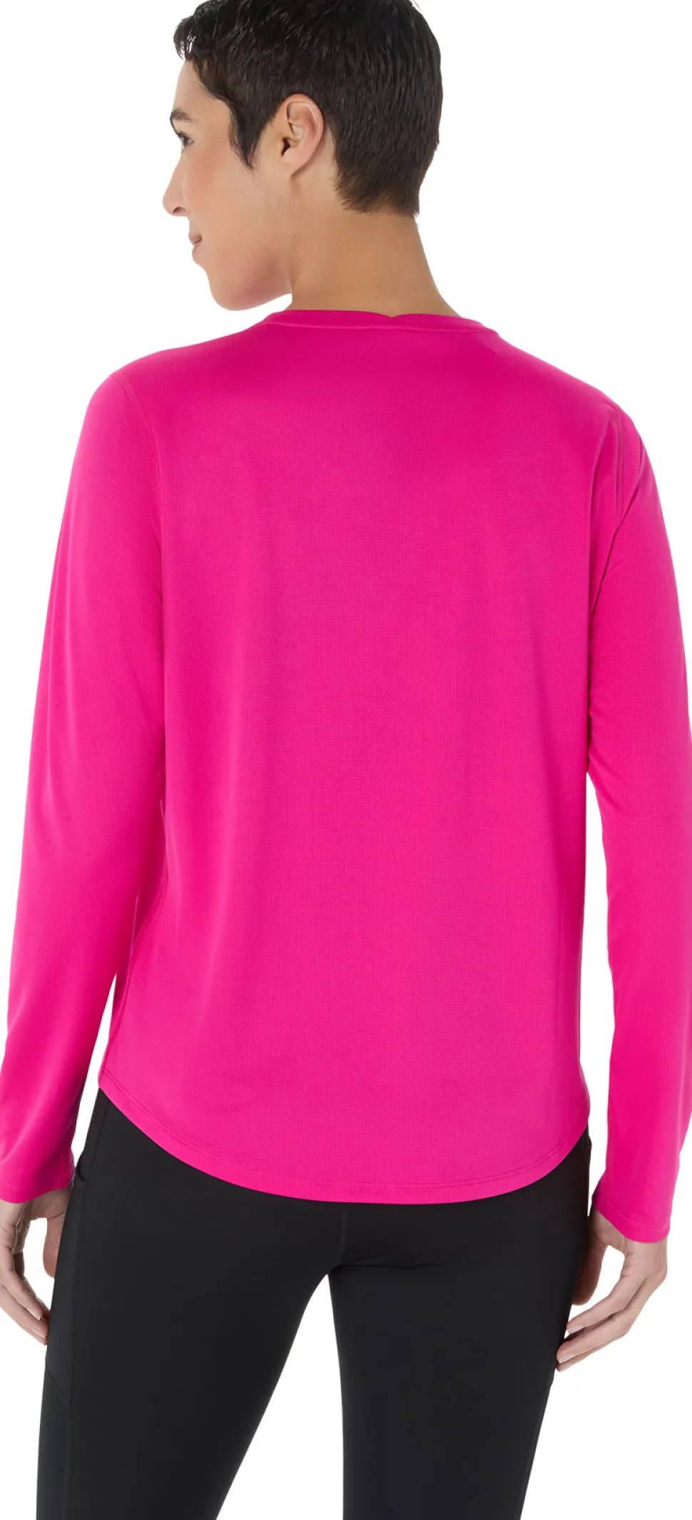 Silver Long Sleeve Running Top - Women's