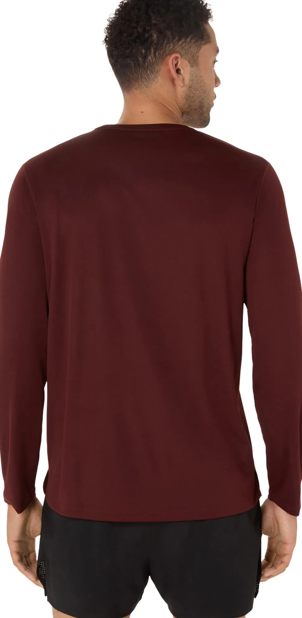 Silver Long Sleeve Running Top - Men's