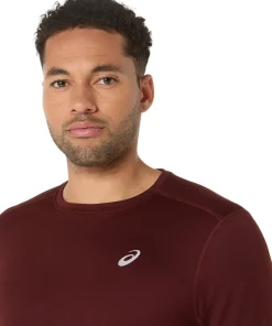 Silver Long Sleeve Running Top - Men's