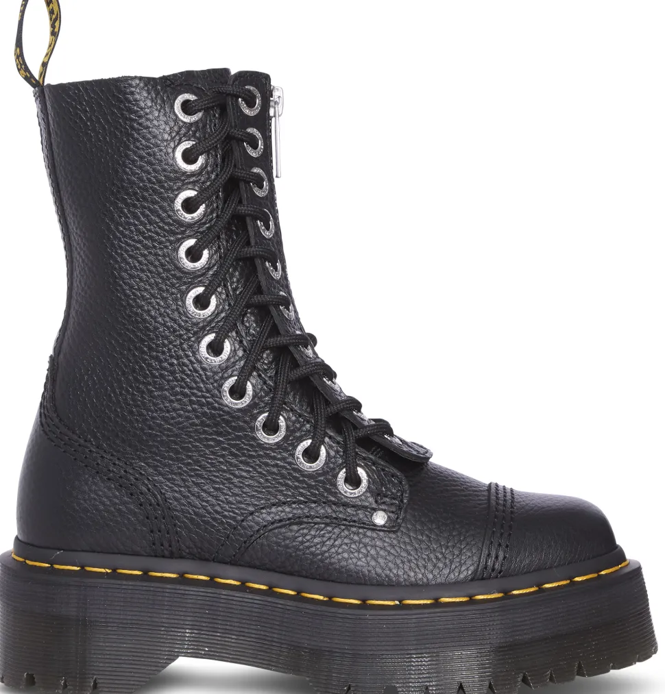 Sinclair Hi Milled Nappa Leather Platform Boots - Unisex