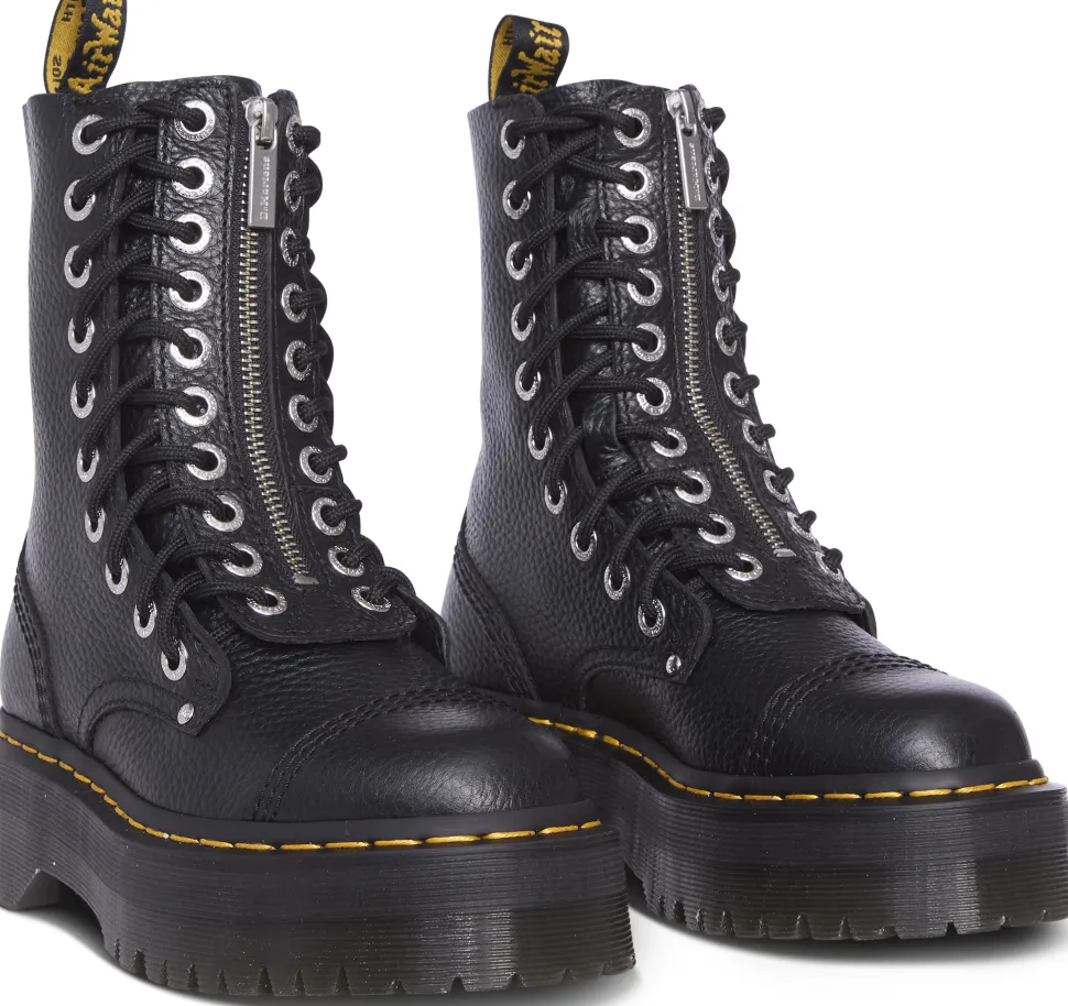 Sinclair Hi Milled Nappa Leather Platform Boots - Unisex