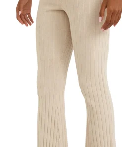 Soft Knit Rib Flare Pants - Women's