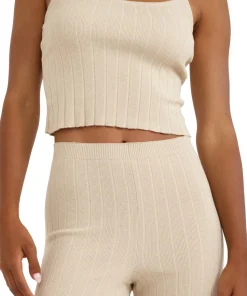 Soft Knit Rib Flare Pants - Women's