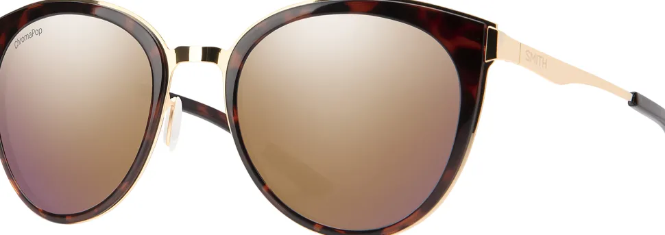 Somerset Sunglasses - Tortoise Rose - ChromaPop Polarized Rose Gold Mirror Lens - Women's