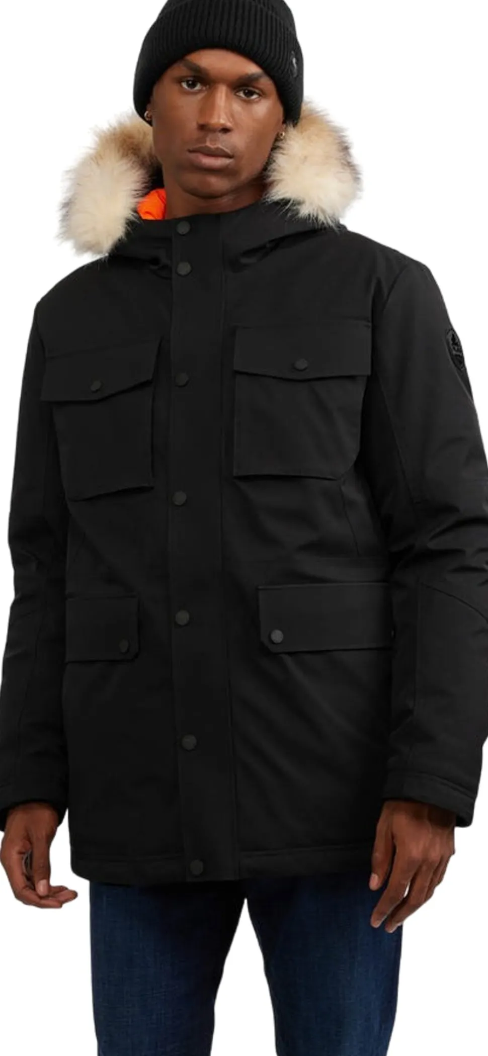 Soren Parka With Faux Fur Trim - Men's