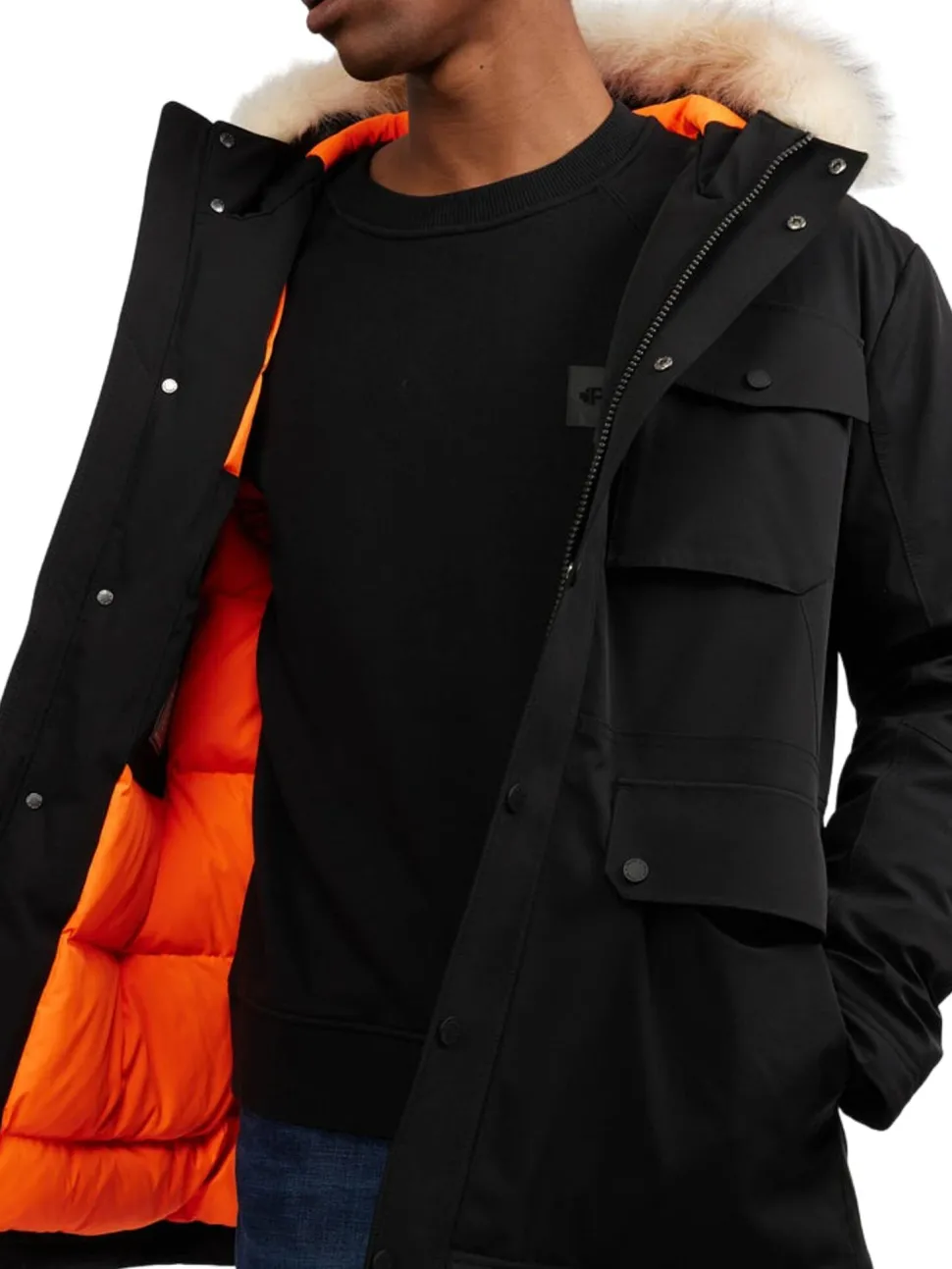 Soren Parka With Faux Fur Trim - Men's