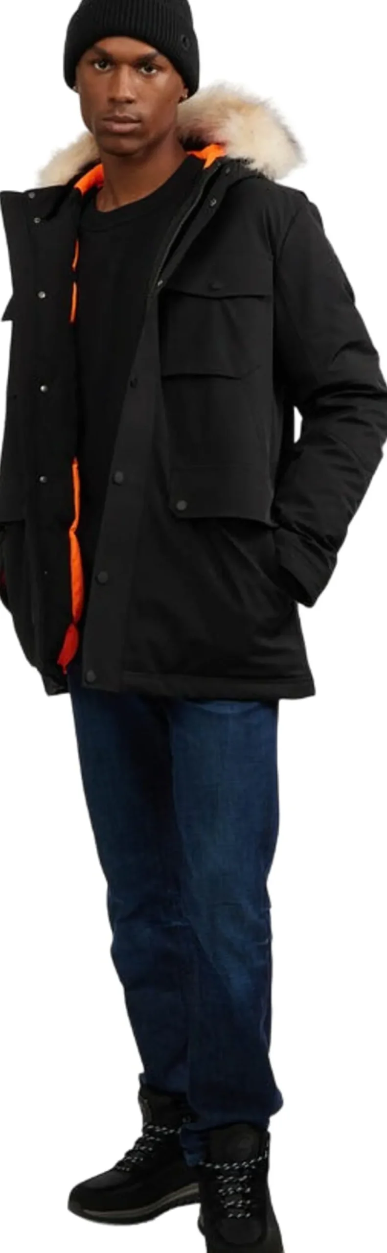 Soren Parka With Faux Fur Trim - Men's