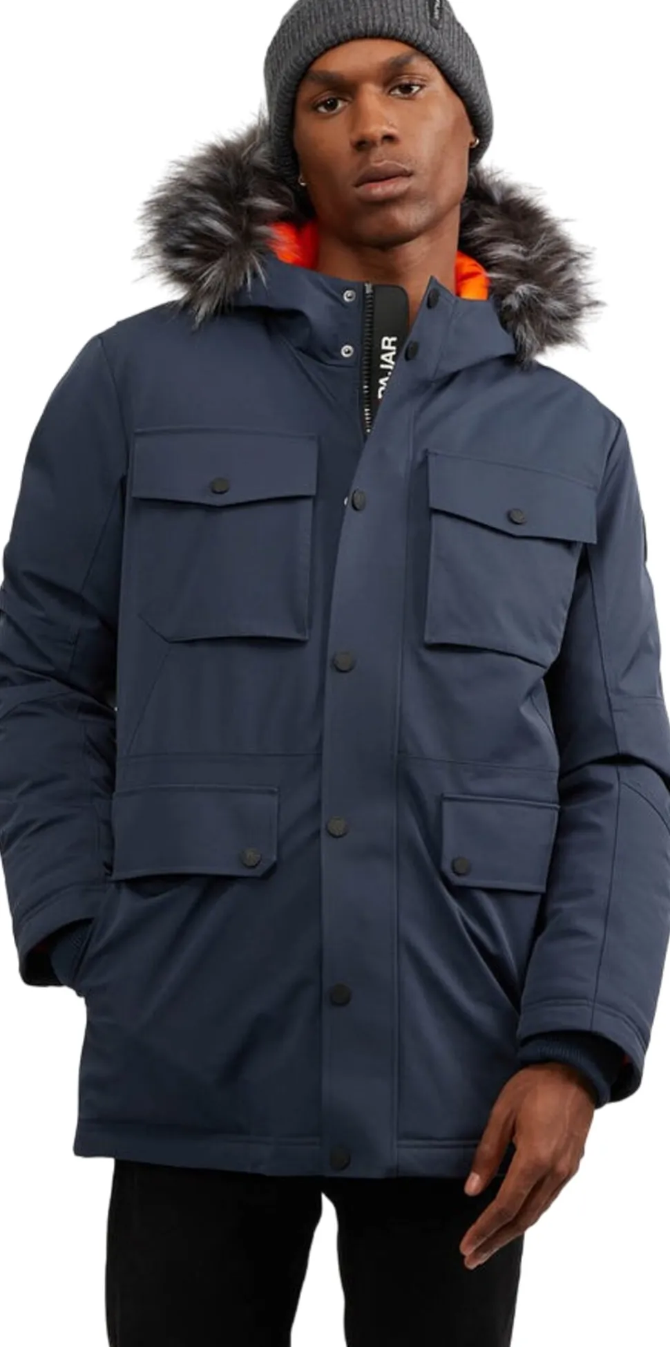 Soren Parka With Faux Fur Trim - Men's
