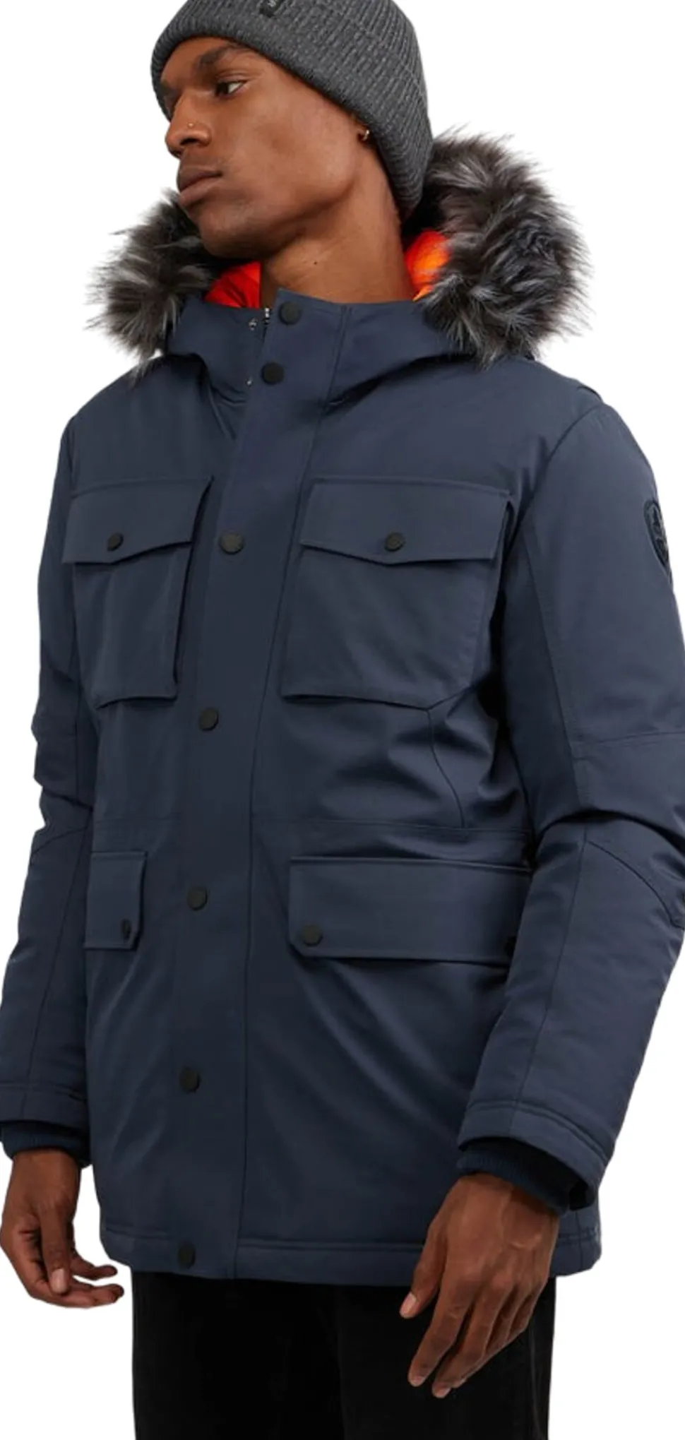 Soren Parka With Faux Fur Trim - Men's