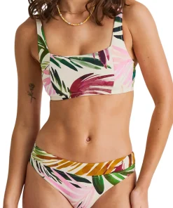 Square Neck Crop Bikini Top - Women's