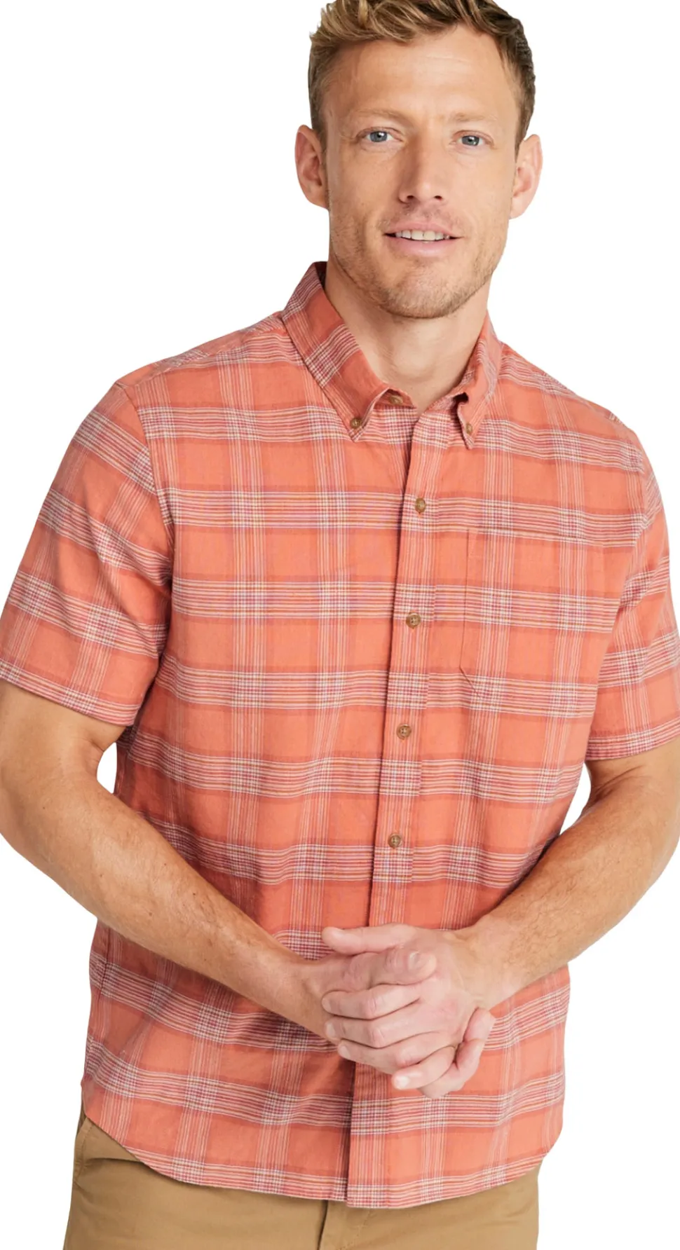 Stonecoast Slightly Fitted Untucked Fit Short Sleeve Hemp Shirt - Men's