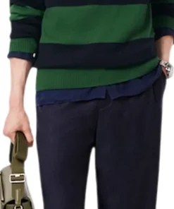 Striped Cotton Jersey Sweater - Men's