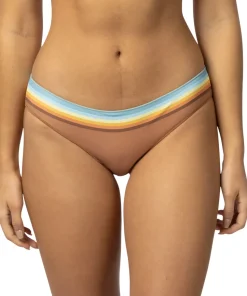 Sunrise Stripe Cheeky Hipster Bikini Bottom - Women's
