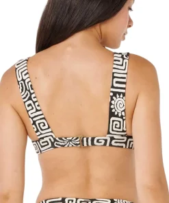 Sunset Jacquard Deep V Bikini Top - Women's