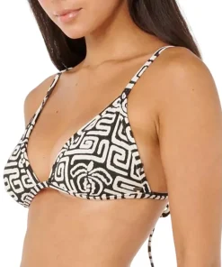 Sunset Jacquard Fixed Triangle Bikini Top - Women's