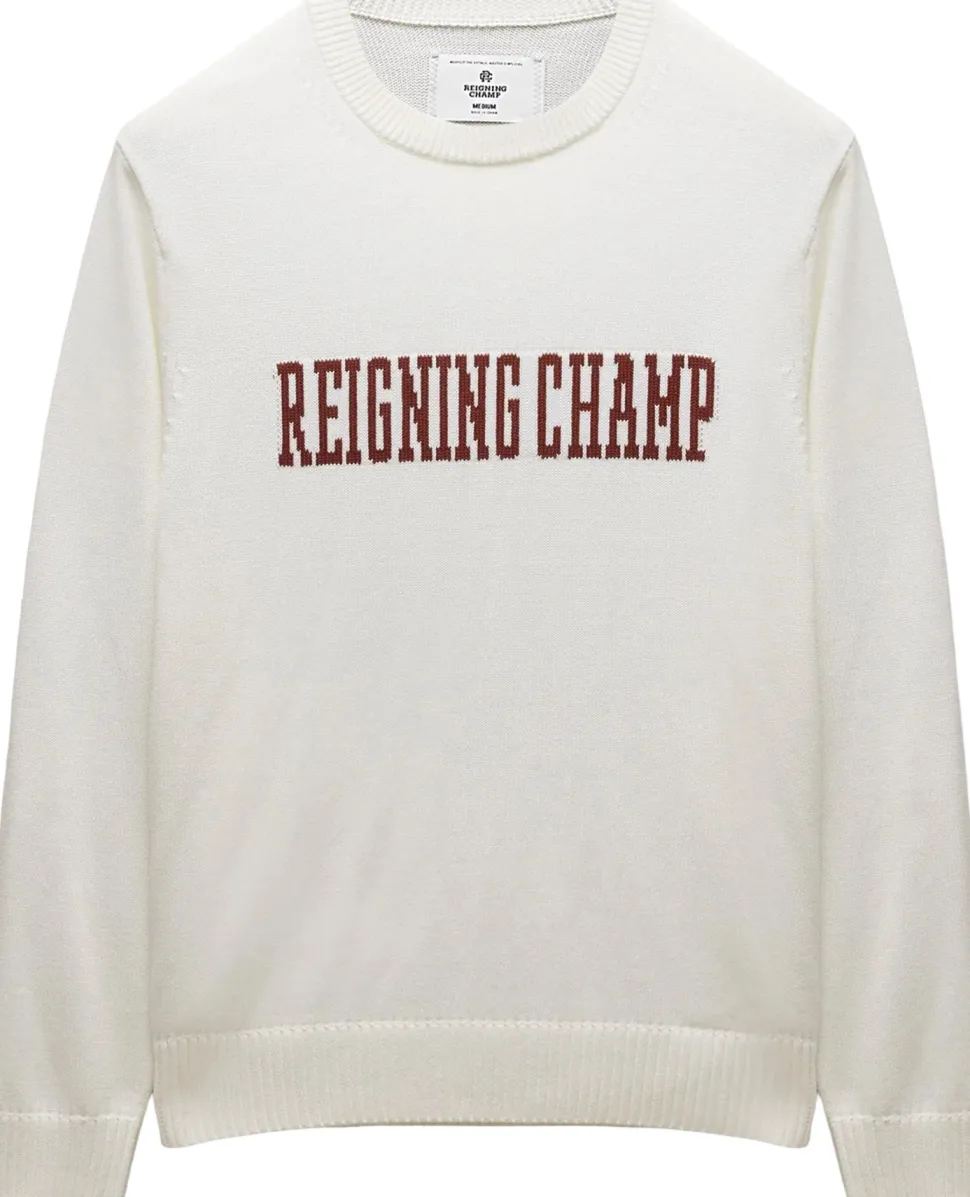 Supima Knit Collegiate Crew Neck Sweater - Men's