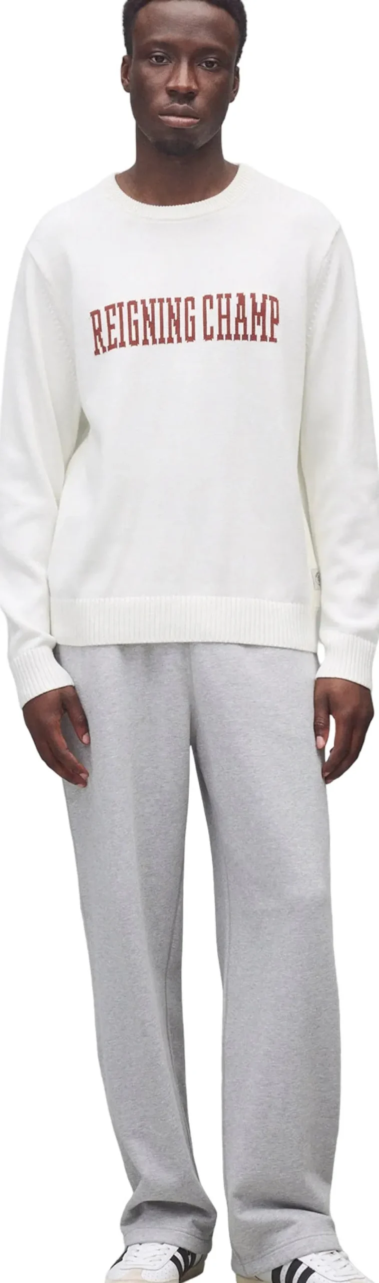 Supima Knit Collegiate Crew Neck Sweater - Men's