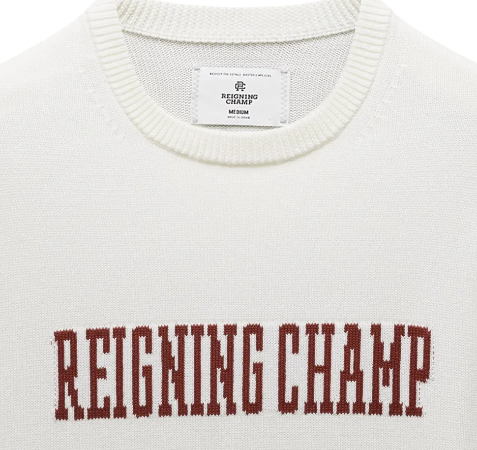 Supima Knit Collegiate Crew Neck Sweater - Men's