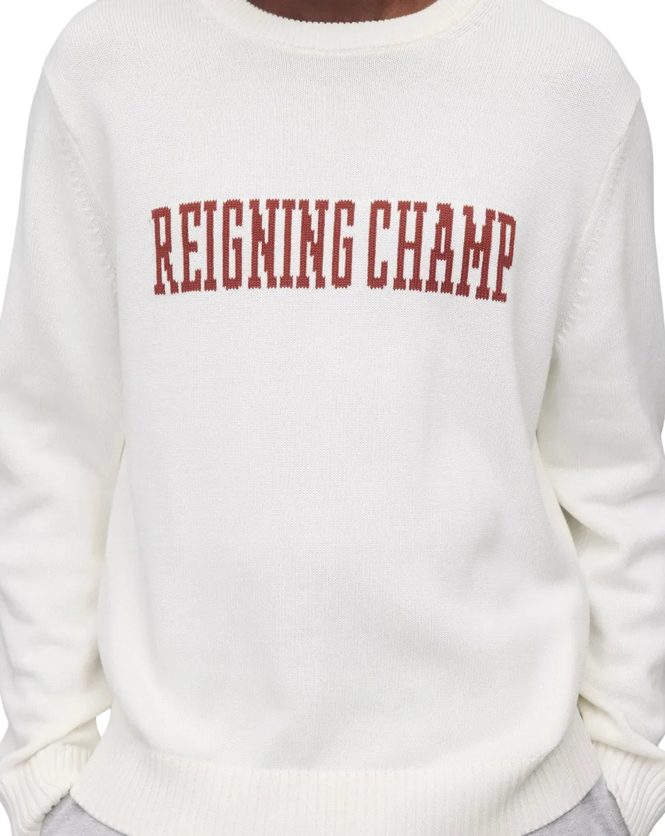 Supima Knit Collegiate Crew Neck Sweater - Men's