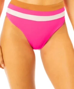 Suzy Babe Radiant Pink High Rise Bikini Bottom - Women's